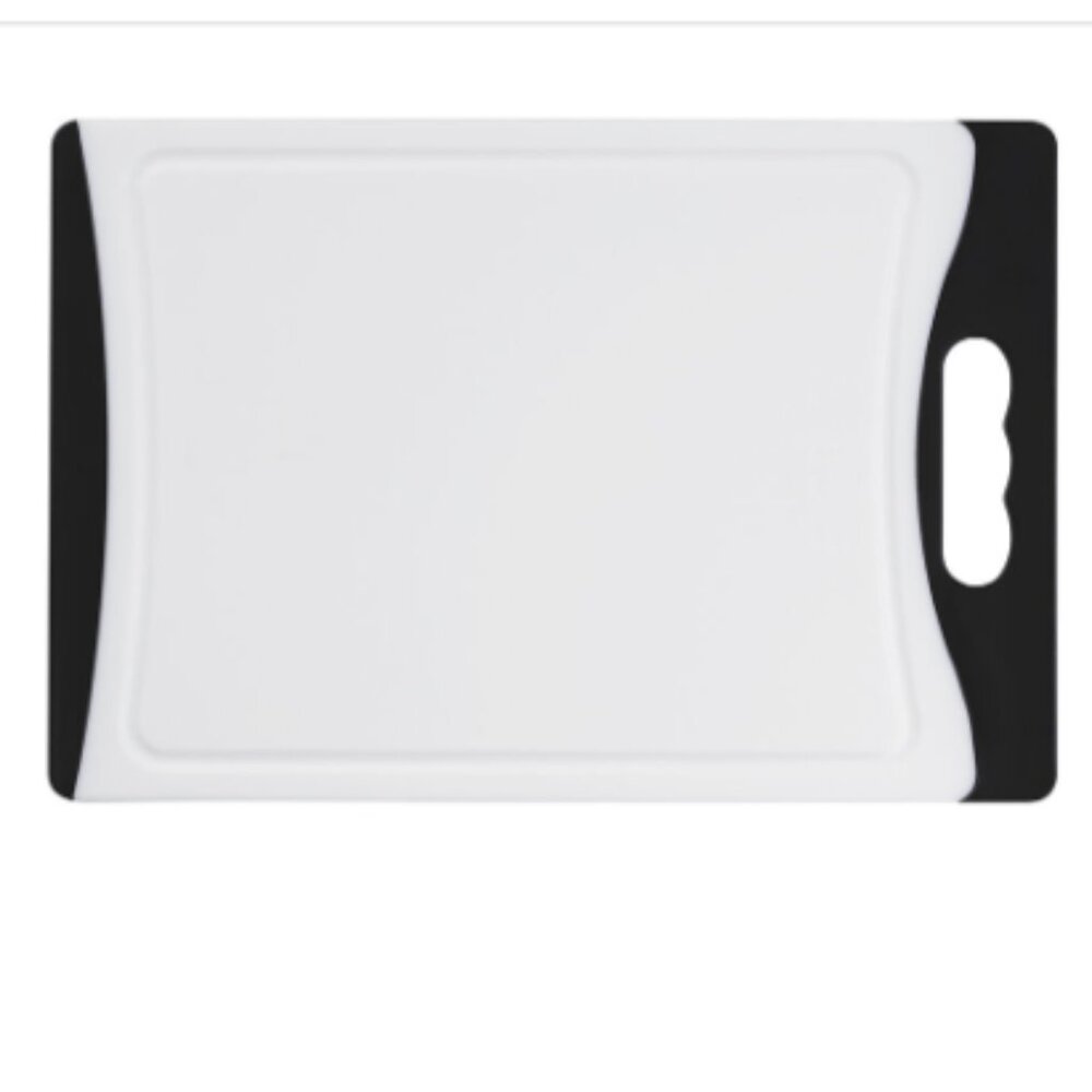 NWT Cuisinart White Poly Cutting Board with Black - 2 Piece Set 10" +11" Boards